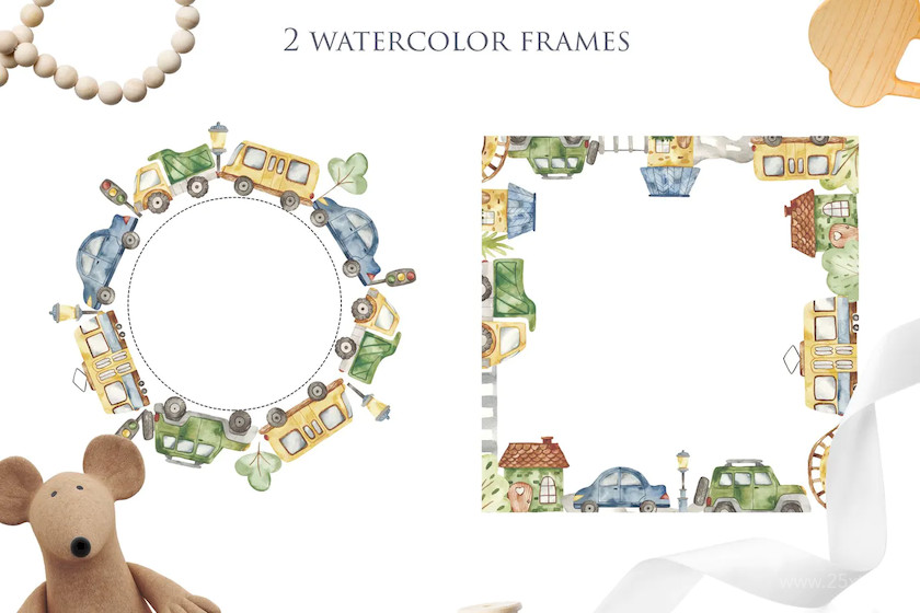 483646 Watercolor Urban Transport1.jpg