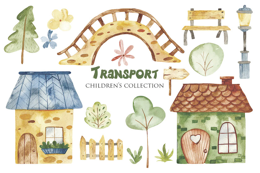 483646 Watercolor Urban Transport3.jpg
