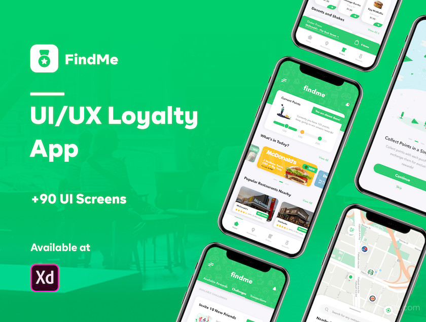 483655 FindMe - Loyalty App UI Kit1.jpg