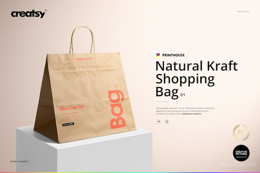 25xt-483669 Natural Kraft Shopping Bag 1 Mockup1.jpg