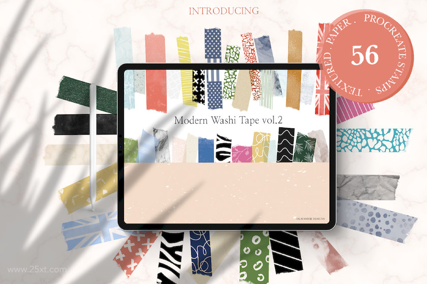 25xt-483732 Modern Washi Tape Vol2 for Procreate2.jpg