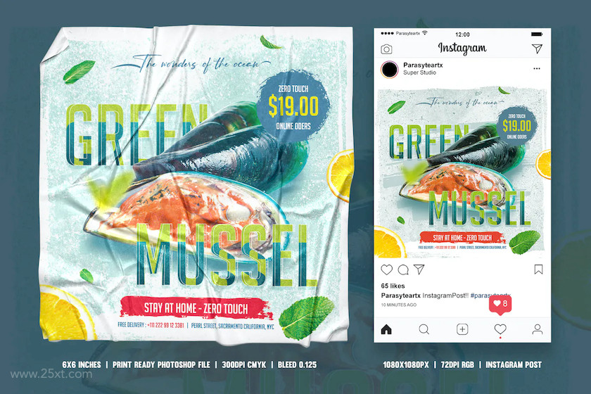 25xt-483758 Seafood square flyer & Instagram post.jpg