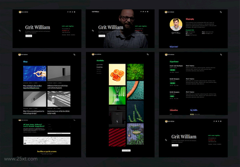 25xt-483785 Grit - Portfolio-CV-Resume HTML Template 7.jpg