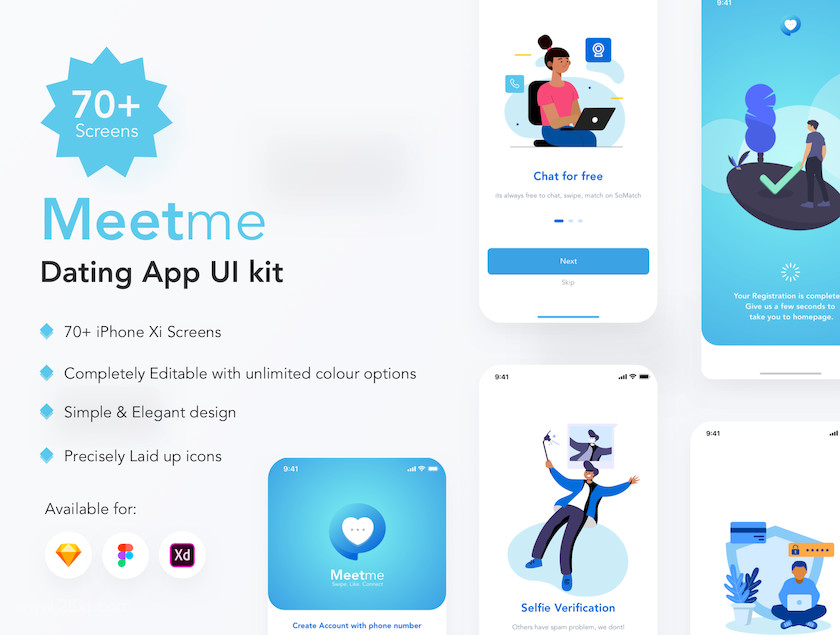25xt-483809 MeetMe Dating App UI Kit2.jpg