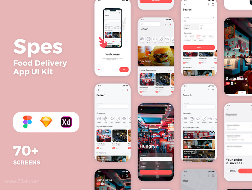 25xt-483814 Spes Food Delivery App UI Kit1.jpg