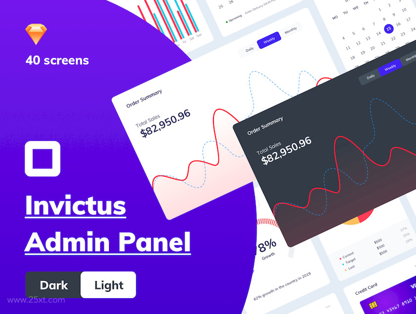 25xt-483820 Invictus - Dashboard Admin Panel UI kit (Light and Dark)8.jpg