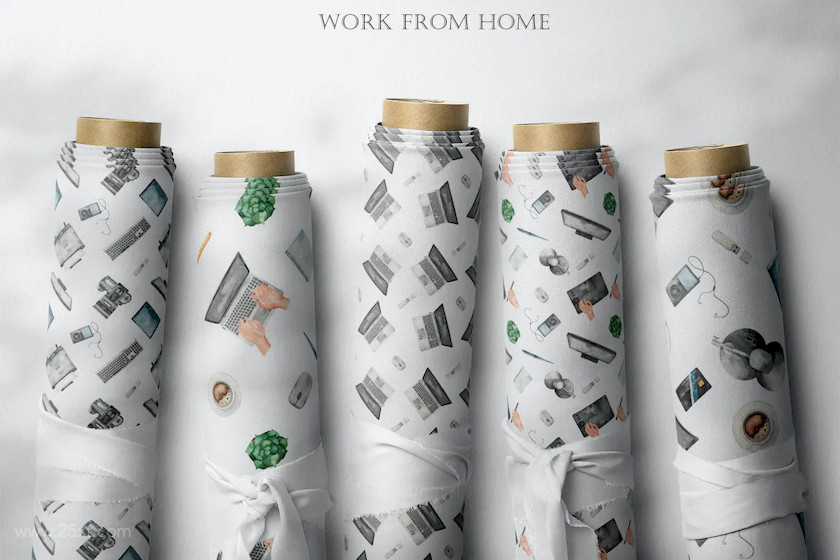 25xt-483826 Watercolor Work from home Clipart3.jpg