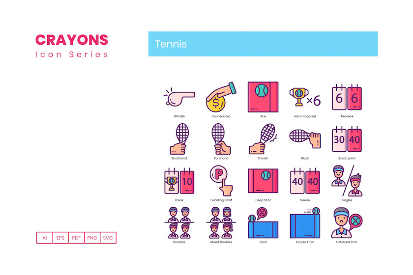 25xt-483848 80 Tennis Icons - Crayons Series2.jpg