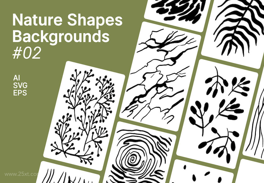 25xt-483919 Nature Shapes Backgrounds & Patterns #2.jpg