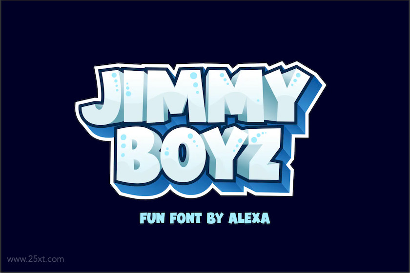 25xt-483927 JIMMY BOYZ - Bold and FUN font8.jpg