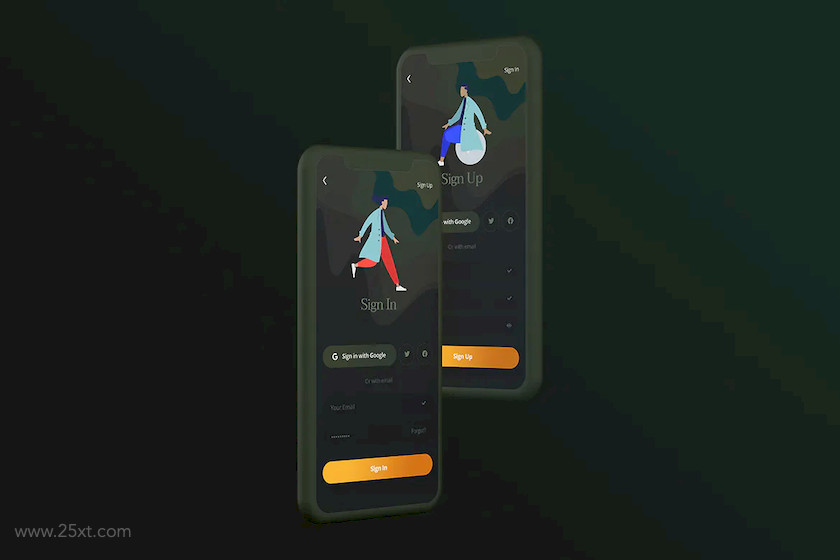 25xt-483929 Rezo - Sign In & Sign Up Mobile App UI Template4.jpg