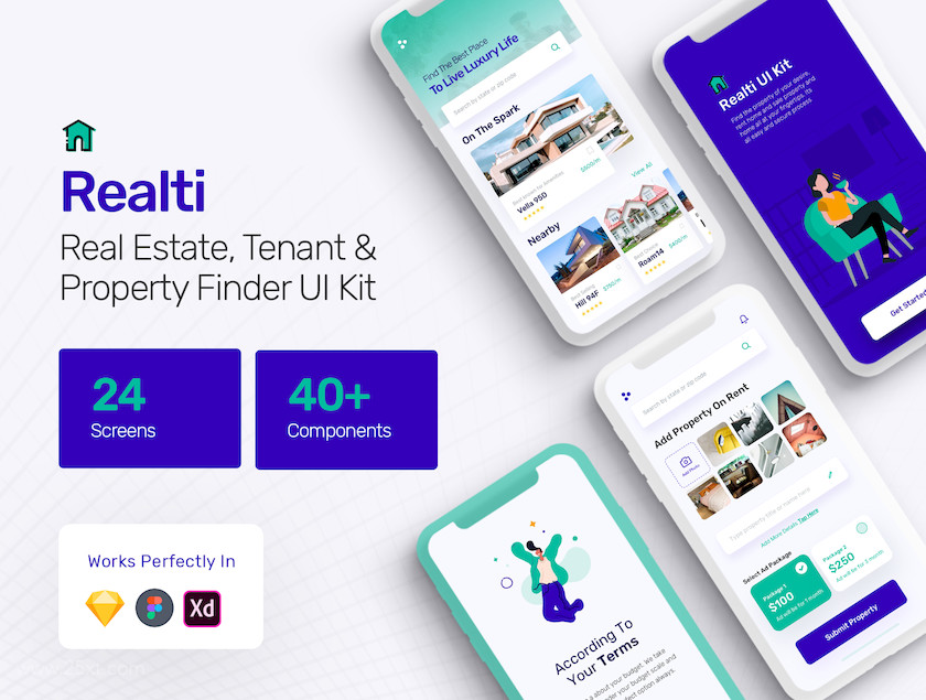 Realti - Real Estate, Property Finder and Tenants App Kit6.jpg