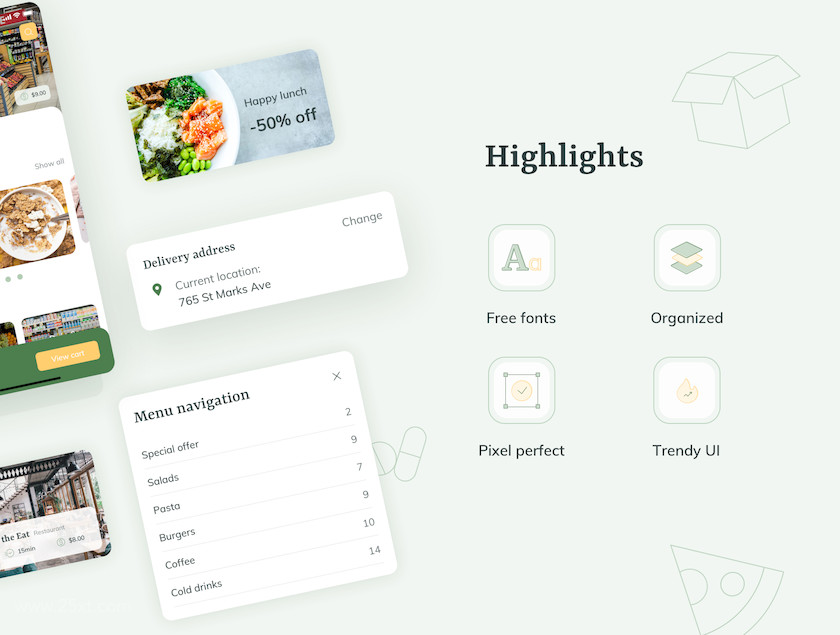 25xt-483949 Delivery App UI Kit for iOS5.jpg