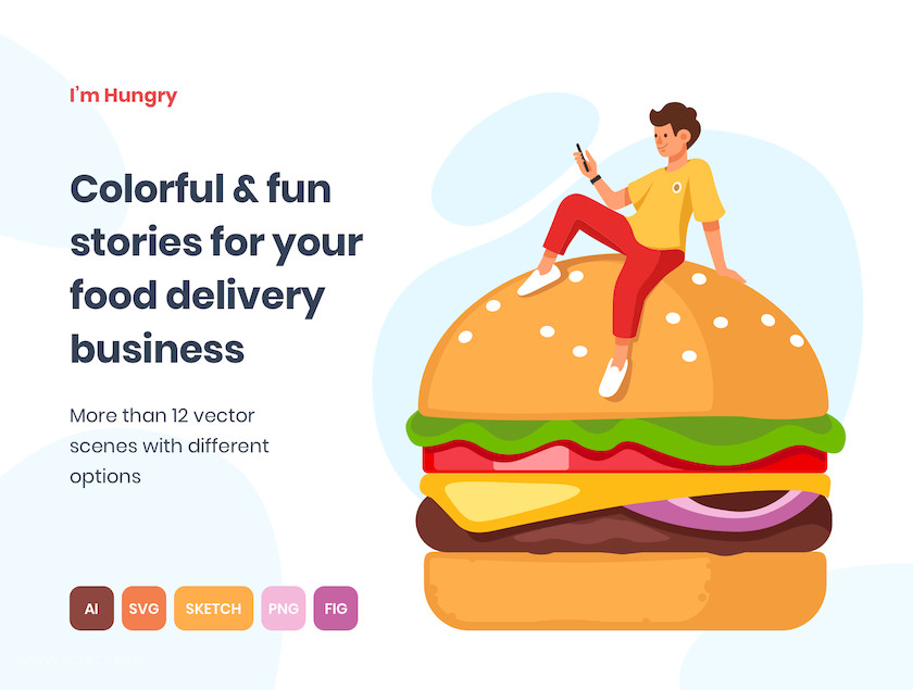 25xt-483993 I'm Hungry. Food Delivery Illustrations2.jpg