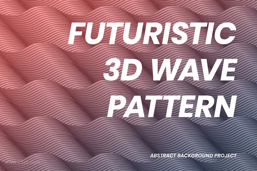 25xt-484002 Futureristic 3D Wave Pattern8.jpg
