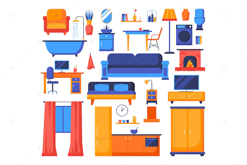 25xt-484025 House object - set of flat design style elements.jpg