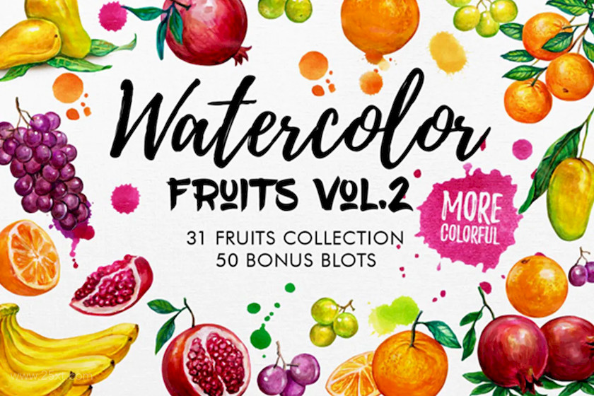 25xt-484055 Watercolor Fruits Vol. 2.jpg