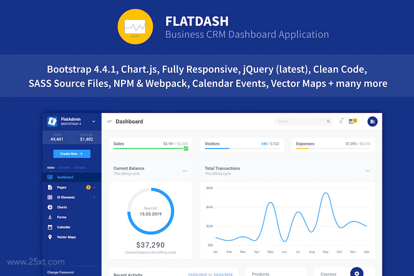 25xt-484057 FlatDash - Business CRM Dashboard Application1.jpg
