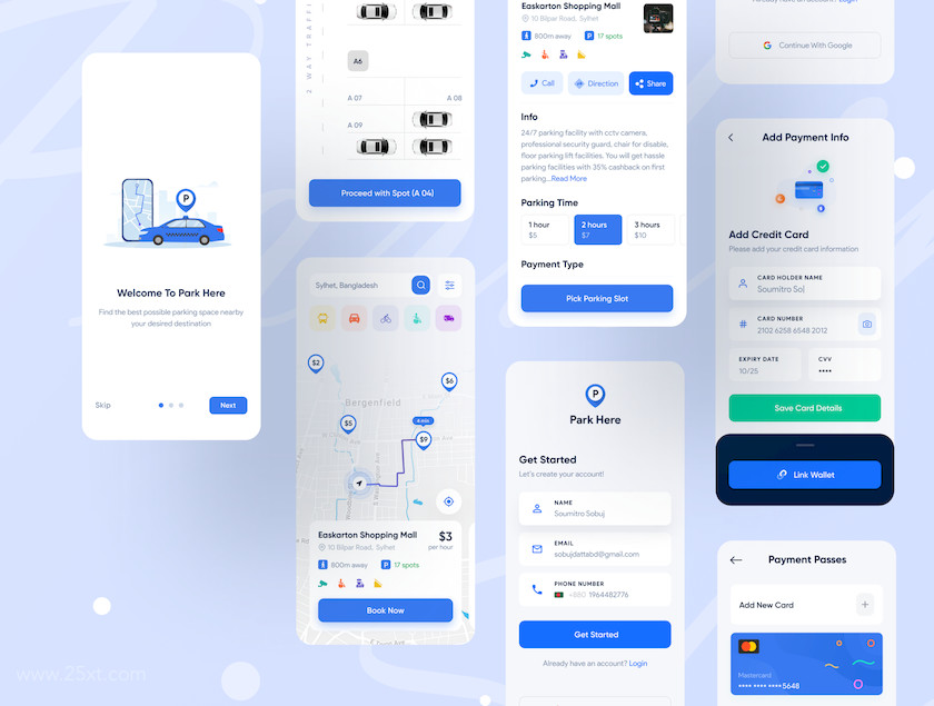 25xt-484072 ParkHere Nearby Parking Finder App UI KIT 1.jpg