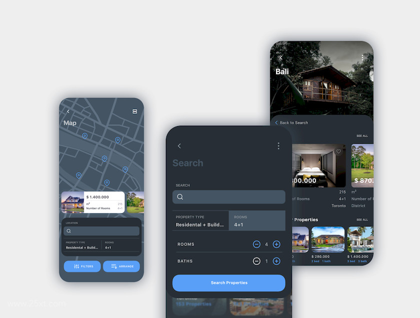 25xt-484098 Nors Dark - Real Estate App UI Kit2.jpg