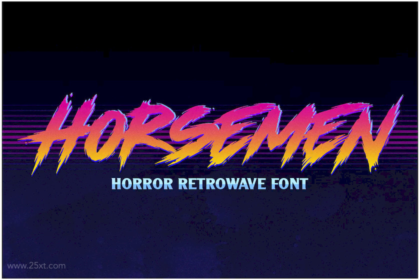 25xt-484112 Horsemen - Horror Retrowave Font 4.jpg