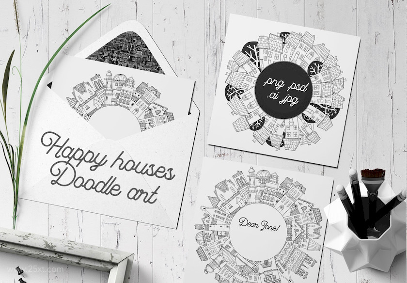 25xt-484132 Happy House Doodle Art10.jpg