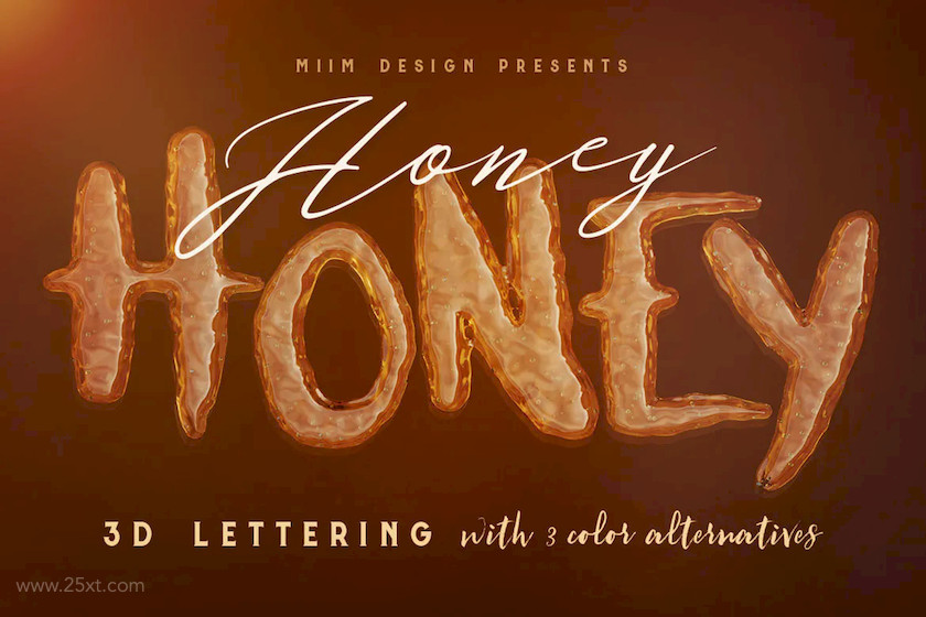 25xt-484145 Honey Honey - 3D Lettering3.jpg