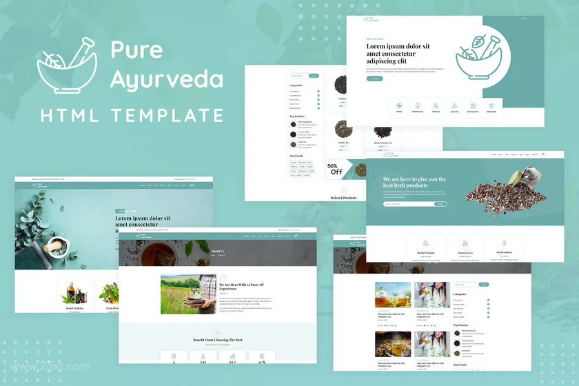 25xt-484162 Pure Ayurveda - Responsive HTML Template.jpg