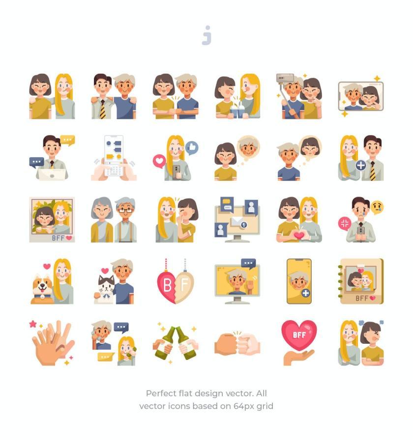 25xt-484167 30 Friendship Icons - Flat	2.jpg