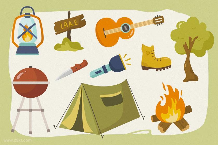 25xt-484171 Summer Camp Vector Clipart Pack	3.jpg