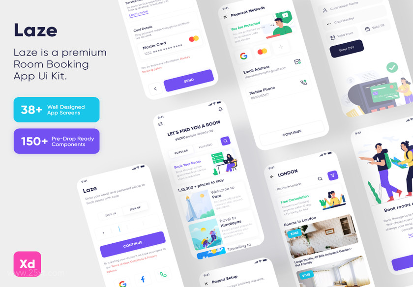 25xt-484192 Laze Travel App Ui Kit4.jpg