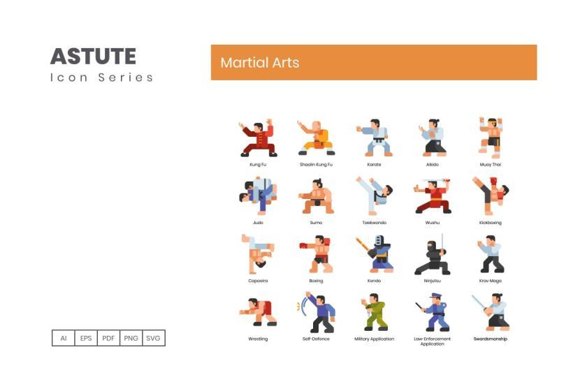 25xt-484187 70 Martial Arts Icons Astute Series	2.jpg
