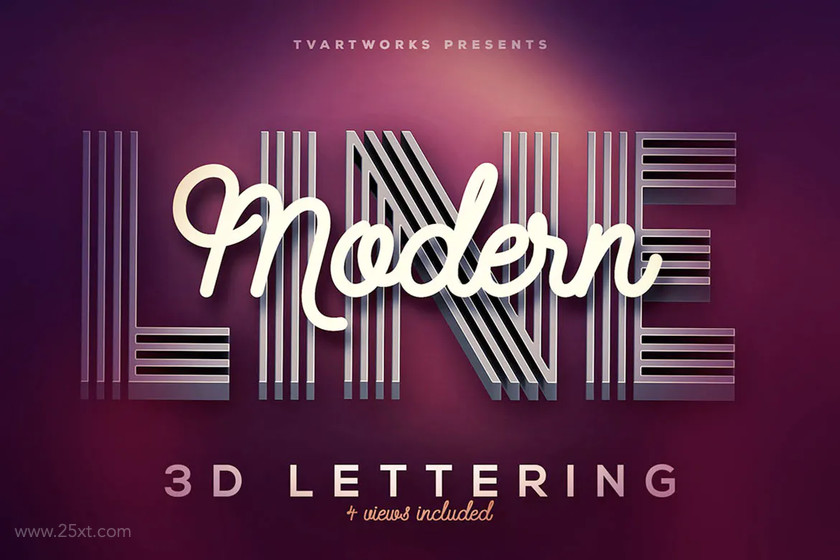 25xt-484198 Modern Lines 3D Lerttering1.jpg