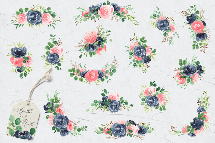 25xt-484215 Rose, Navy & Greenery Illustration Pack7.jpg