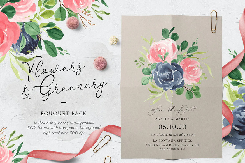 25xt-484215 Rose, Navy & Greenery Illustration Pack2.jpg