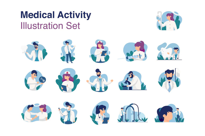 25xt-484220 Medical Activity Illustration Set.jpg