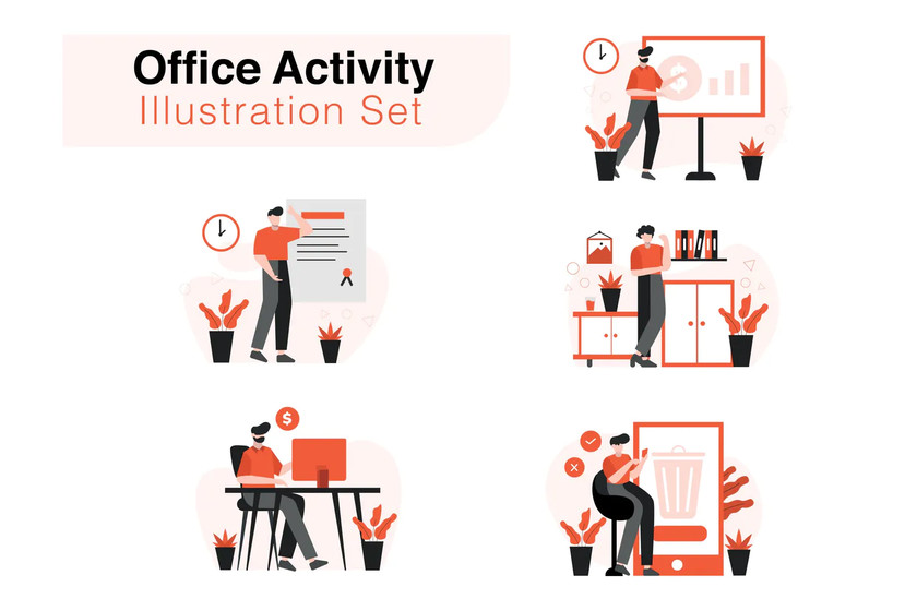 25xt-484222 Office Activity Illustration Set.jpg