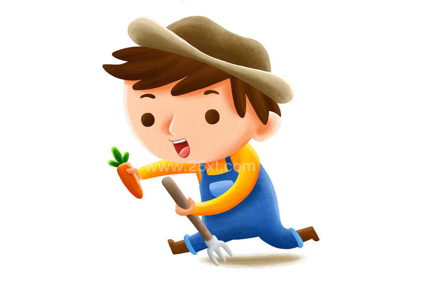 25xt-484255 Farmer Profession — Kids Illustration.jpg