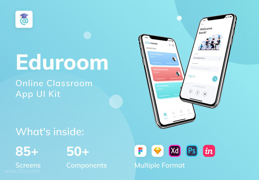 25xt-484262 EduRoom - Online Class Room App UI Kit 1.jpg