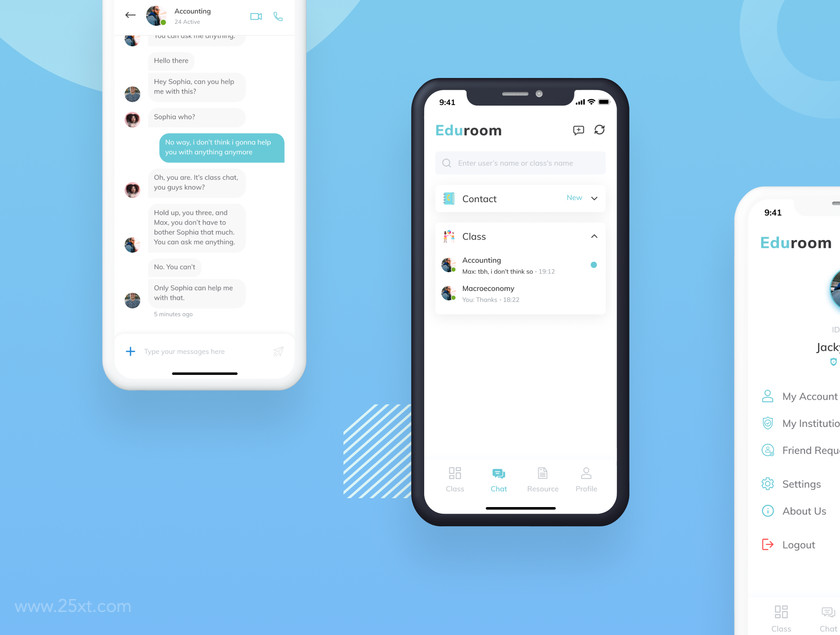 25xt-484262 EduRoom - Online Class Room App UI Kit 3.jpg