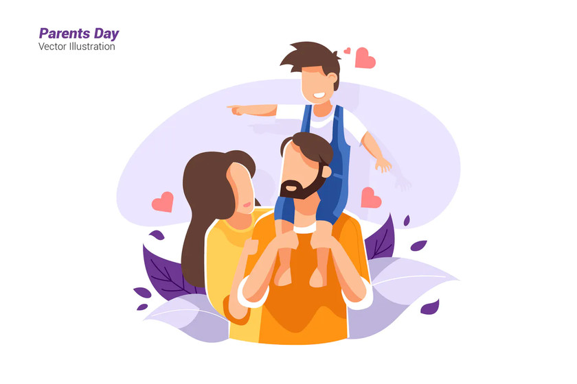 25xt-484271 Parents Day - Vector Illustration.jpg