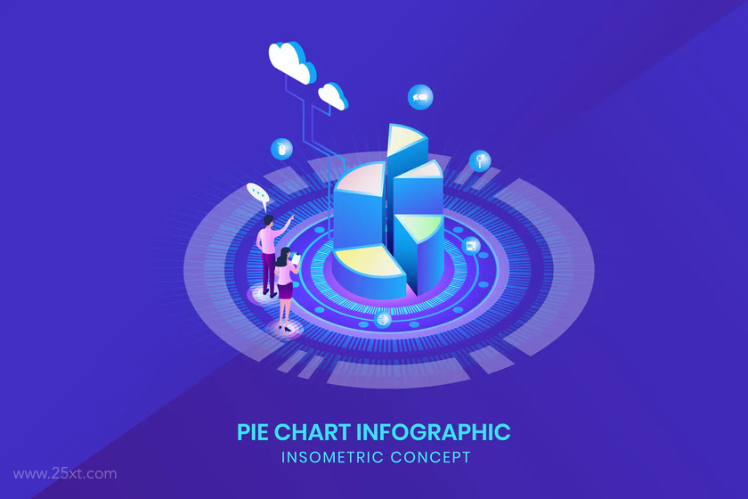 25xt-484303 Pie Chart Infographic - Insometric Concept.jpg