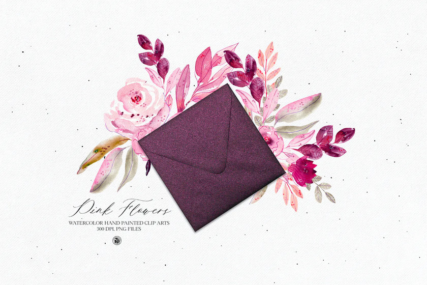 25xt-484304 Pink Flowers 2020 - watercolor set4.jpg