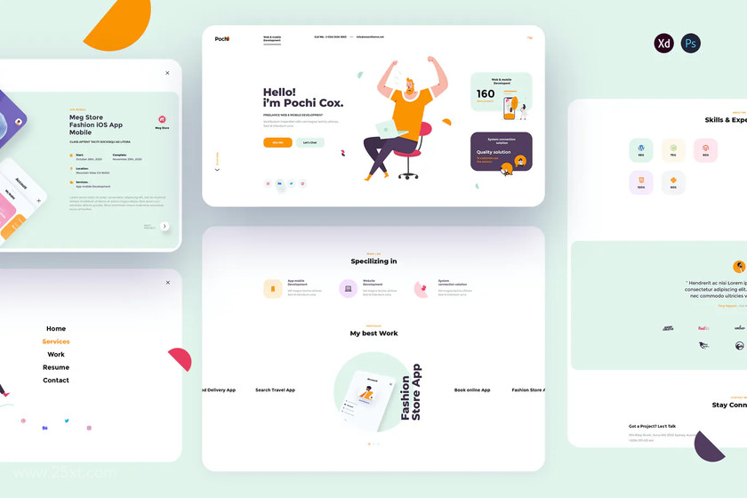 25xt-484308 Pochi-Personal Portfolio landing page template 1.jpg