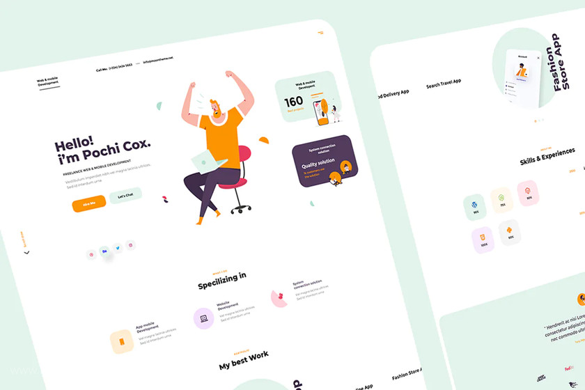 25xt-484308 Pochi-Personal Portfolio landing page template 2.jpg