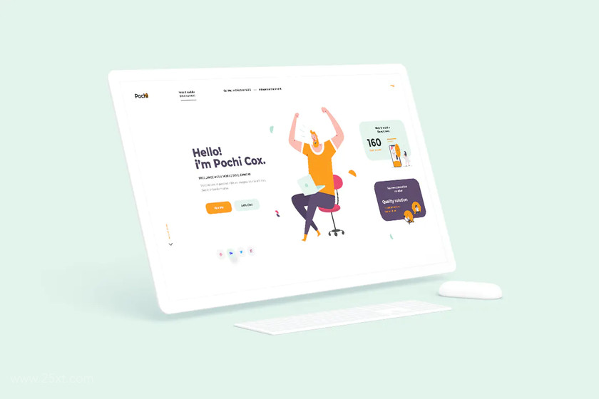 25xt-484308 Pochi-Personal Portfolio landing page template 3.jpg