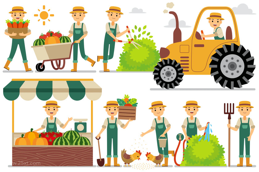 25xt-484322 Farmer Profession Characters Set.jpg