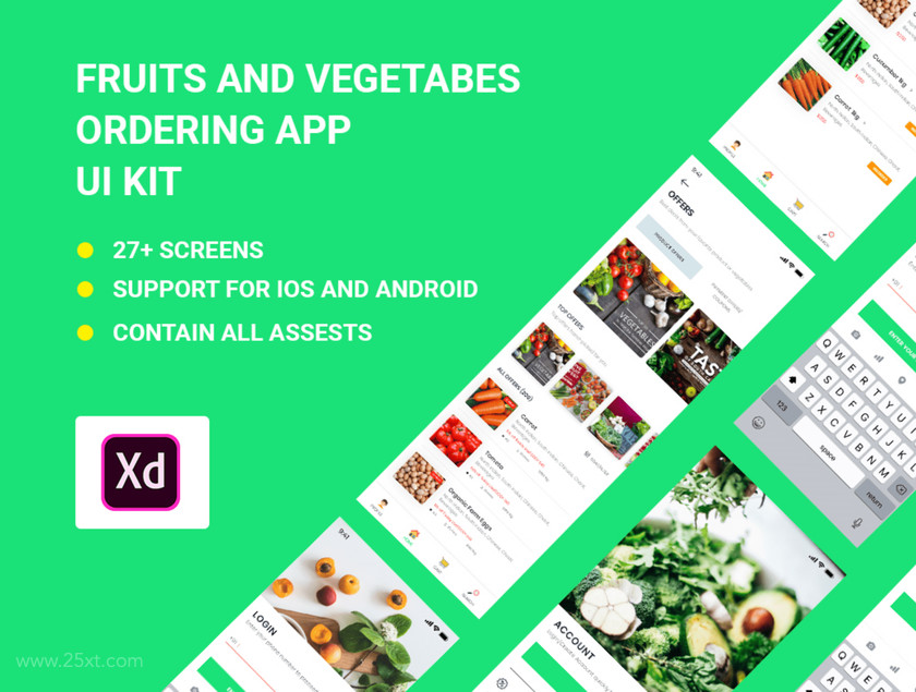 25xt-484354 Adobe-XD Foods Ordering and Delivery App UI KIT 3.jpg
