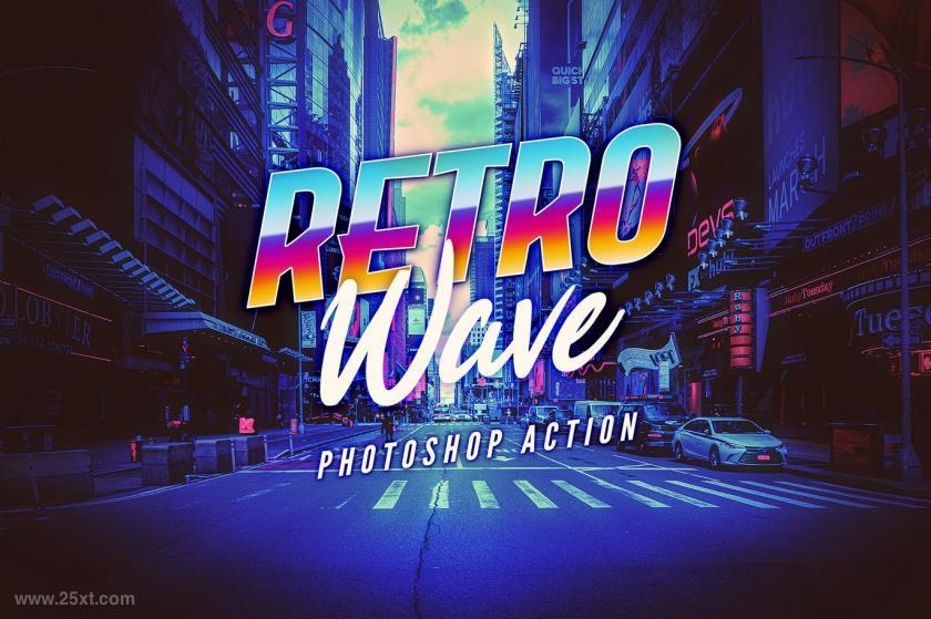 25xt-484364 Retro Wave Photoshop Action	1.jpg