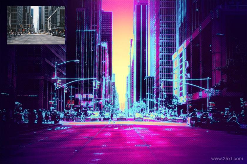 25xt-484367 Synthwave Photoshop Action	3.jpg